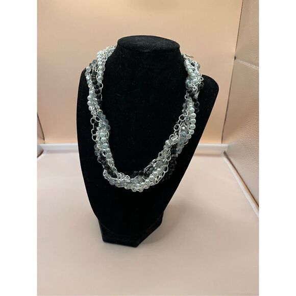 WHBM Twisted Multi-Strand Necklace with Extender NWOT - Picture 1 of 5